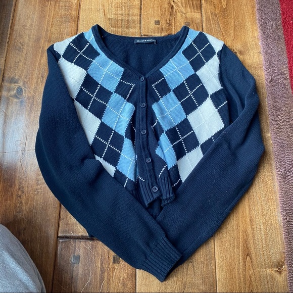 Brandy Melville Sweaters Brandy Melville Elizabeth Cotton Argyle